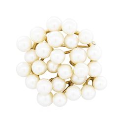 14KT Yellow Gold Pearl Brooch