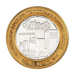 .999 Fine Silver Atlantis Casino & Resort Reno, NV $10 Limited Edition Gaming Token