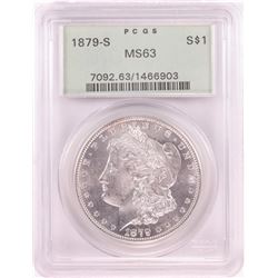 1879-S $1 Morgan Silver Dollar Coin PCGS MS63 Old Green Holder
