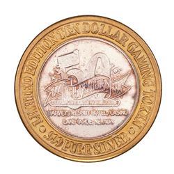 .999 Fine Silver Harveys Resort Lake Tahoe, Nevada $10 Limited Edition Gaming Token