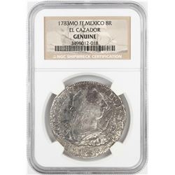 1783MO FF Mexico 8 Reales El Cazador Shipwreck Coin NGC Genuine