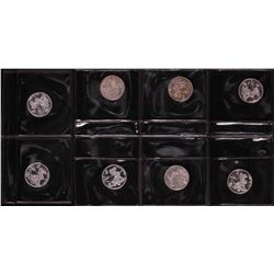 Lot of (8) Disney Mickey Mouse 1/20 oz. .999 Fine Silver Coin Rounds