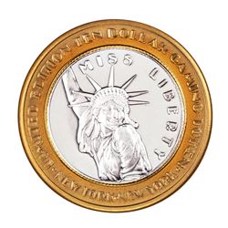.999 Fine Silver New York New York Las Vegas, Nevada $10 Limited Edition Gaming Token