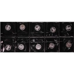 Lot of (10) Disney Mickey & Minnie Mouse Golfer 1/20 oz. .999 Fine Silver Coin Rounds