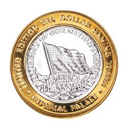 .999 Silver Imperial Palace Hotel & Casino Las Vegas $10 Limited Edition Gaming Token