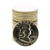 Image 1 : Roll of (20) Brilliant Uncirculated 1962-D Franklin Half Dollar Coins