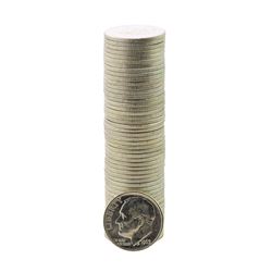 Roll of (50) Brilliant Uncirculated 1963 Roosevelt Dime Coins