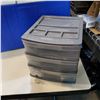 Image 2 : COLEMAN COOLER W/ PLASTIC ORGANIZER AND CANNING JARS