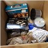 Image 2 : BOX OF METAL SHELVING BRACKETS, DVD RECORDABLE DISCS AND MORE
