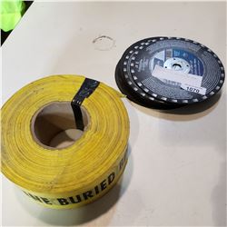CUTTING DISCS AND CAUTION TAPE