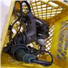 Image 2 : YELLOW CRATE OF IMPACT AND ELECTRIC DRILLS