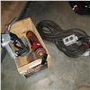 Image 1 : GAS NOZZLE, HUDSON SPRAYER, EXTENSION CORD, AND FUNNELS