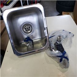 STAINLESS SINK WITH FAUCET