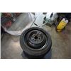 Image 2 : SET OF MICHELIN P175/ 70 R13 TIRES ON 4 BOLT HONDA RIMS AND SPARE TIRE