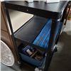 Image 2 : 3 TIER BLACK ROLLING CART