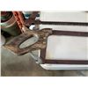 Image 2 : BUTCHERS SAW, METAL BOW SAW, AND VINTAGE WOOD SAW