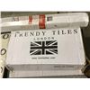 Image 2 : Trendy Tiles London Tiles - Black - 300mm x 600mm (6 Tiles/Box)