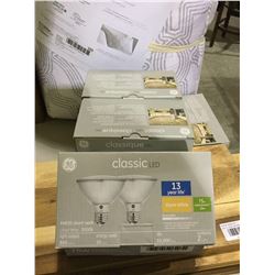 Case of 3 GE Classic LED 3000k Bulbs 2-Pack