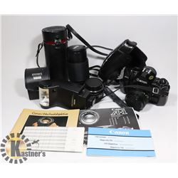 A LOT WITH CANON CAMERAS & LENS