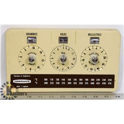 VINTAGE 1970'S CUISTOTMETRIC