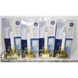 SEALED 4 GE STAYBRIGHT 9 1/2 H FLICKERING