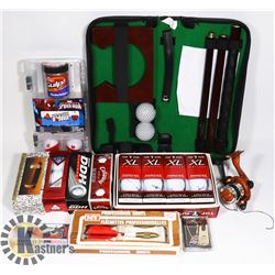 NEW ITEMS OUTDOOR FISHING, GOLF BALLS