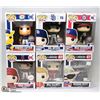 Image 1 : LOT OF 6 FUNKO POP COLLECTIBLES