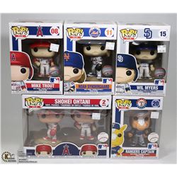 LOT OF 6 FUNKO POP COLLECTIBLES