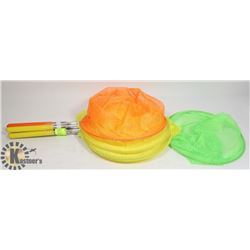 5PK "EXTENDABLE" BUTTERFLY FISH NETS