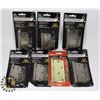 Image 1 : LOT OF SEVEN SETS OF DOOR HINGES-6 SATIN NICKEL