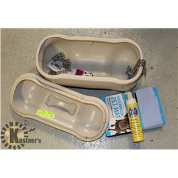 LARGE DOF TREAT CONTAINER WITH DOG ITEMS