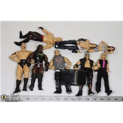 LOT OF 8 COLLECTIBLE VINTAGE WRESTLING FIGURES
