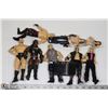 Image 1 : LOT OF 8 COLLECTIBLE VINTAGE WRESTLING FIGURES