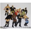 Image 1 : LOT OF 8 COLLECTIBLE VINTAGE WRESTLING FIGURES