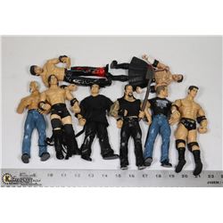 LOT OF 8 COLLECTIBLE VINTAGE WRESTLING FIGURES