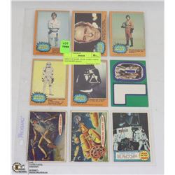 SHEET OF STAR WARS CARDS AND MORE SPACE CARDS