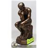 Image 1 : "THE THINKER" MALE STATUE - 9.5" TALL -