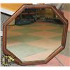 Image 1 : VINTAGE HEXAGON SHAPED WALL MIRROR