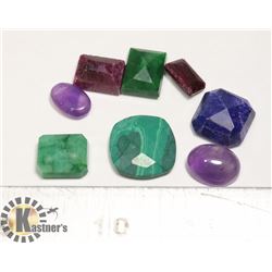 #42-MALACHITE/RUBY/EMERALD/SAPPHIRE 106ct