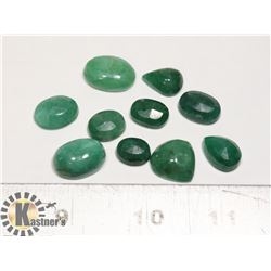 #34-GREEN EMERALD GEMSTONE LOOSE 107ct