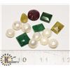 Image 1 : #38-RED RUBY/YELLOW SAPPHIRE/EMERALD 130ct