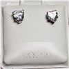 Image 3 : 14K WHITE GOLD CUBIC ZIRCONIA (4MM) (0.46GM)