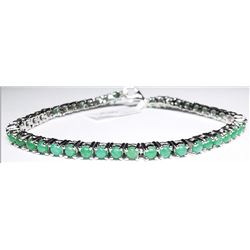 SILVER NATURAL EMERALDS(4.1CT)
