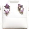 Image 4 : 14KT YELLOW GOLD FILL AMETHYST(1.2CT) STUD