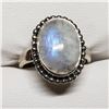 Image 1 : SILVER MOONSTONE (5.5GM)  RING (~SIZE 7)