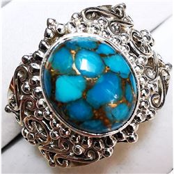 SILVER TURQUOISE "ANTIQUE DESIGN"
