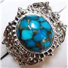 Image 1 : SILVER TURQUOISE "ANTIQUE DESIGN"
