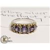 Image 1 : STERLING SILVER .925 AMETHYST RING SIZE 7