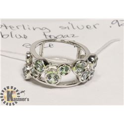 STERLING SILVER .925 BLUE TOPAZ RING SIZE 7