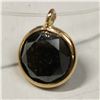 Image 2 : 10K YELLOW GOLD FLOATING BLACK DIAMOND(1CT)